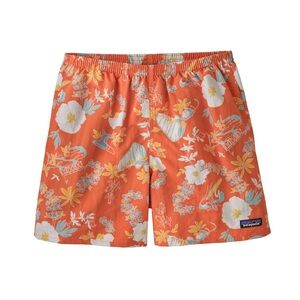 Patagonia Orange Athletic Shorts Quick-Dry Elastic Waist